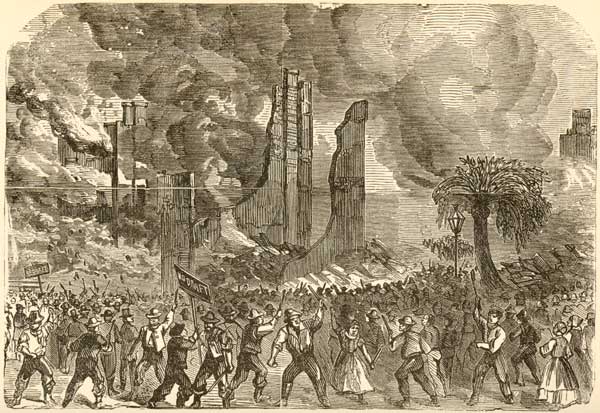 Draft Riots 1863 - Burning of the Provost Marshall's Office