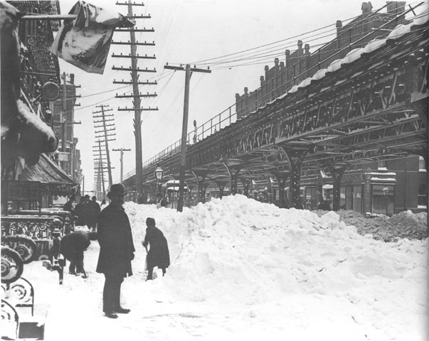 Blizzard of 1888 - Third Avenue