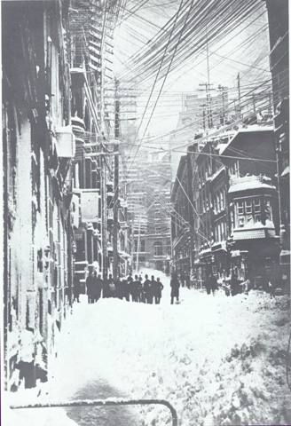 Blizzard of 1888 - New Street