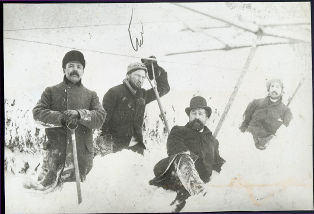 Blizzard of 1888 - 3 Men in the Snow