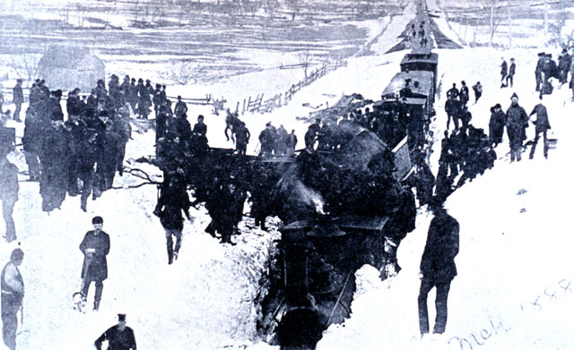 Blizzard of 1888 - Train Wreck