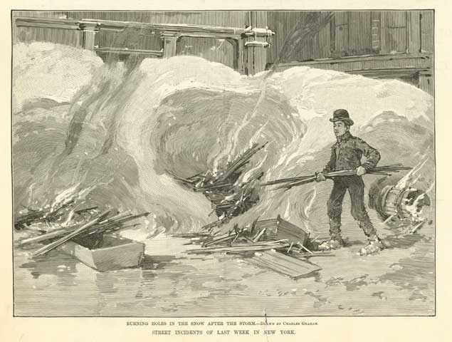 Blizzard of 1888 - Burning Snow