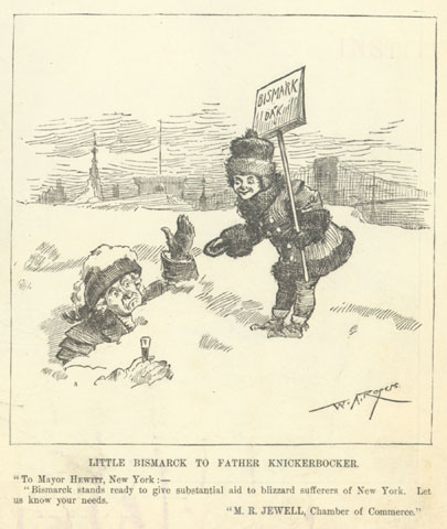Blizzard of 1888 - Blizzard Cartoon