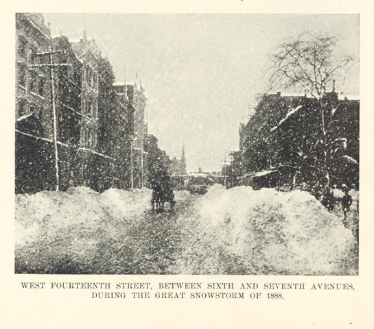 Blizzard of 1888 - West 14th Street Scene